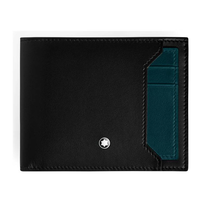 Montblanc Soft Brieftasche 6cc mit Kartenetui Schwarz/Dark Pool von Montblanc