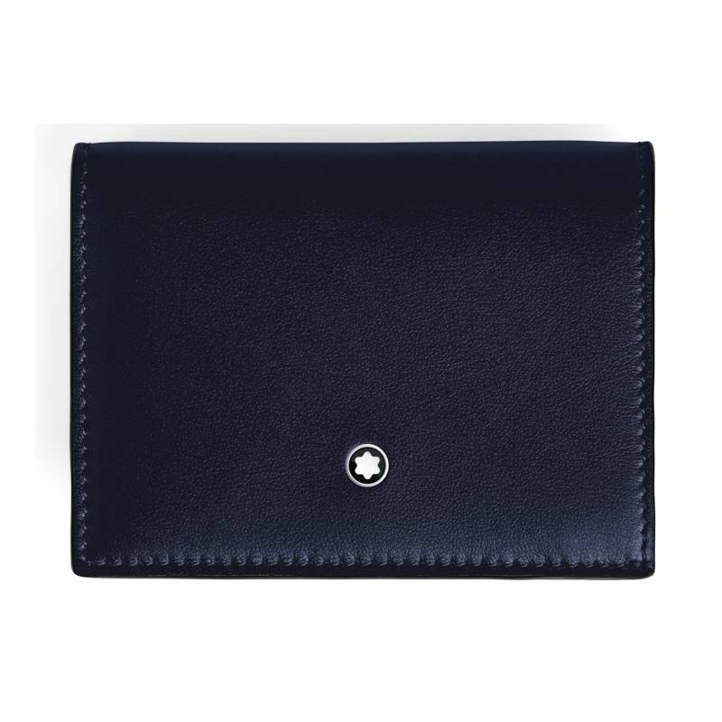 Montblanc Soft Brieftasche Kontinental Nano 3cc Night Blue/Rust von Montblanc