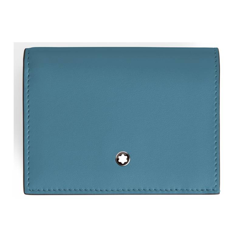 Montblanc Soft Brieftasche Kontinental Nano 3cc Smoky Blue von Montblanc