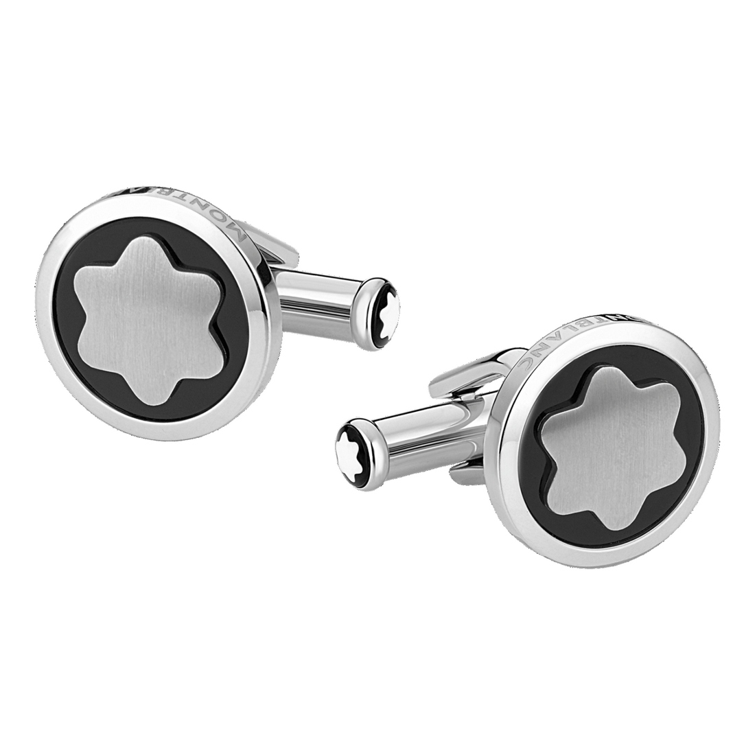 Montblanc Star Manschettenknöpfe Edelstahl Onyx Montblanc Star Manschettenknöpfe Edelstahl Onyx von Montblanc