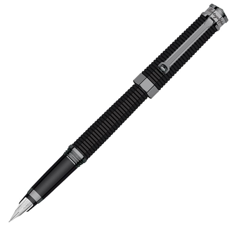 Montegrappa Füllhalter NeroUno Linea schwarz/ruthenium M von Montegrappa