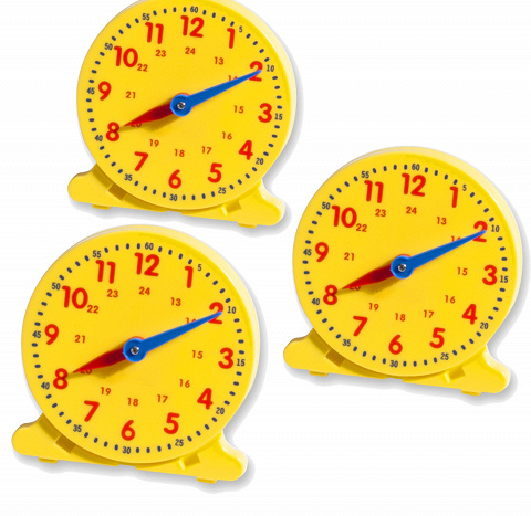 3er Satz Lernuhren für Kleingruppen, Schüleruhr, ca. 10,5 cm zum Uhrzeit lernen 3er Satz Lernuhren für Kleingruppen, Schüleruhr, ca. 10,5 cm zum Uhrzeit lernen von Montessori-Shop