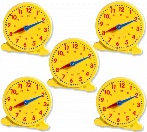 5er Gruppensatz Schüler-Lernuhr, Schüleruhr, ca. 10,5 cm, Uhrzeiten schnell und einfach lernen 5er Gruppensatz Schüler-Lernuhr, Schüleruhr, ca. 10,5 cm, Uhrzeiten schnell und einfach lernen von Montessori-Shop