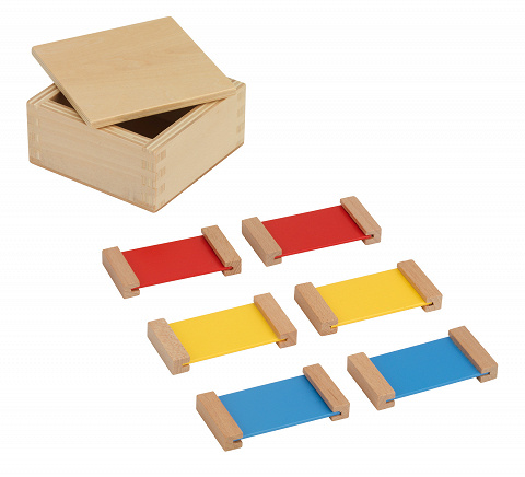 Farbtäfelchen Kasten I, mit Montessori-Material die Farben kennen lernen von Montessori-Shop
