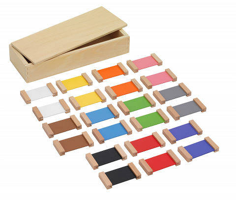 Farbtäfelchen Kasten II, Misch- und Grundfarben mit Montessori-Material lernen von Montessori-Shop