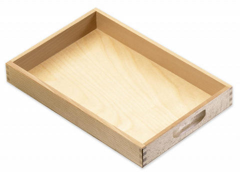 Holztablett für Montessori Material, 30 x 20 x 4 cm von Montessori-Shop