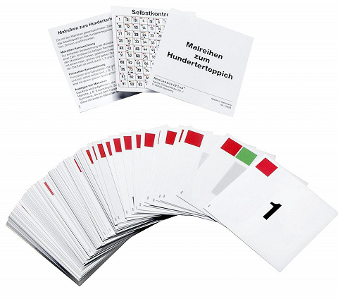 Karten mit Malreihen zum Hunderterfeld, Montessori-Material zum Lernen des kleinen EinMalEins Karten mit Malreihen zum Hunderterfeld, Montessori-Material zum Lernen des kleinen EinMalEins von Montessori-Shop