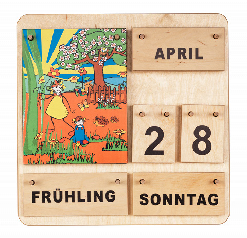 Kinder Lernkalender - Dauerkalender für Kinderzimmer, Kindergarten und Klassenzimmern von Montessori-Shop