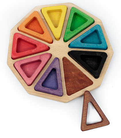 Montessori Farbkreis, Farbrad, Farben erkennen und vergleichen von Montessori-Shop