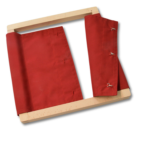 Montessori Rahmen mit Haken und Ösen, Selbstständigkeit fördern von Montessori-Shop
