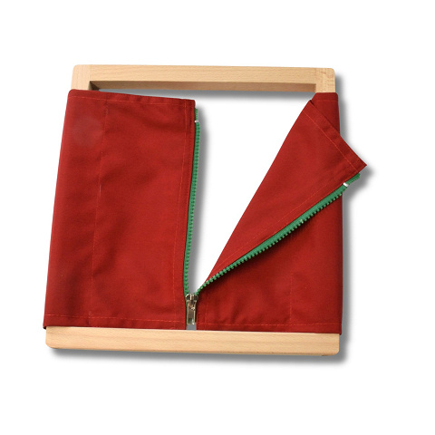 Montessori Rahmen mit Reißverschluss, Selbstständigkeit und Feinmotorik fördern von Montessori-Shop