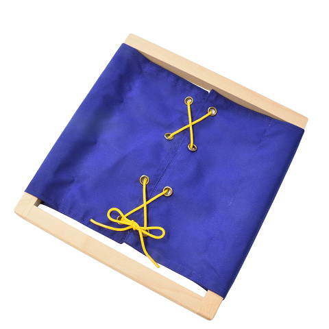 Montessori Rahmen mit Schnürung, spielend leicht Schleifen binden lernen von Montessori-Shop