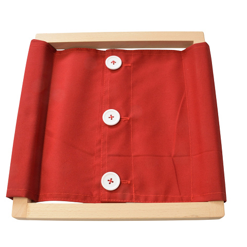 Montessori Rahmen mit großen Knöpfen, Selbstständigkeit beim Anziehen fördern Montessori Rahmen mit großen Knöpfen, Selbstständigkeit beim Anziehen fördern von Montessori-Shop