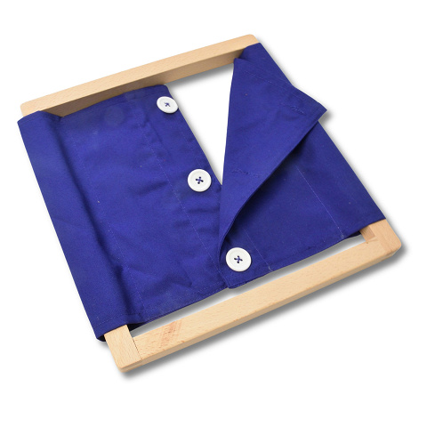 Montessori Rahmen mit mittleren Knöpfen, Selbstständig Anziehen fördern Montessori Rahmen mit mittleren Knöpfen, Selbstständig Anziehen fördern von Montessori-Shop
