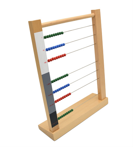 Montessori-Rechenrahmen für Rechenaufgaben bis 9.000.000, in Montessori-Stellenwertfarben Montessori-Rechenrahmen für Rechenaufgaben bis 9.000.000, in Montessori-Stellenwertfarben von Montessori-Shop