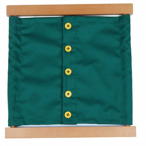 Rahmen mit kleinen Knöpfen, ideal um mit Montessori-Material Knöpfe öffnen und schließen zu üben Rahmen mit kleinen Knöpfen, ideal um mit Montessori-Material Knöpfe öffnen und schließen zu üben von Montessori-Shop