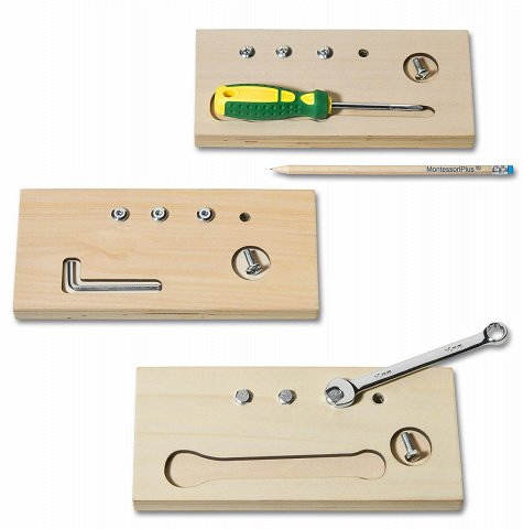 Schraubenbretter, 3er Satz, das geniale Montessori-Material zum Schrauben lernen Schraubenbretter, 3er Satz, das geniale Montessori-Material zum Schrauben lernen von Montessori-Shop