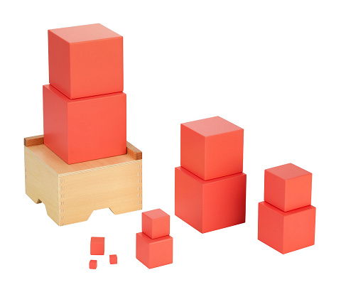 Sparset Rosa Turm Montessori mit praktischem Aufbauständer, traditionelles Montessori-Material Sparset Rosa Turm Montessori mit praktischem Aufbauständer, traditionelles Montessori-Material von Montessori-Shop