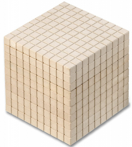 Tausenderwürfel zum Dienes Material Mathematischen Würfel zum Zahlenverständnis Tausenderwürfel zum Dienes Material Mathematischen Würfel zum Zahlenverständnis von Montessori-Shop