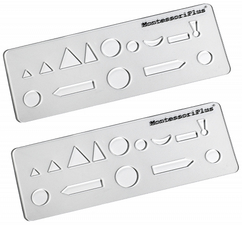Wortartenschablonen, 2er Set mit Anleitung und Infos zu den Montessori-Wortartensymbolen Wortartenschablonen, 2er Set mit Anleitung und Infos zu den Montessori-Wortartensymbolen von Montessori-Shop