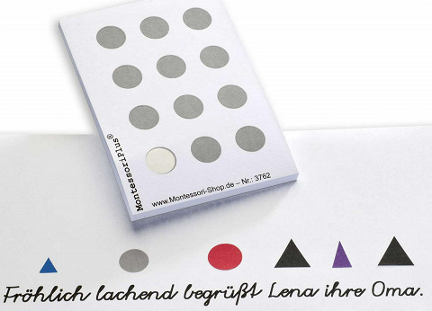 Wortartensymbol Partizip Montessori, 300 Stück selbstklebende Etiketten Wortartensymbol Partizip Montessori, 300 Stück selbstklebende Etiketten von Montessori-Shop