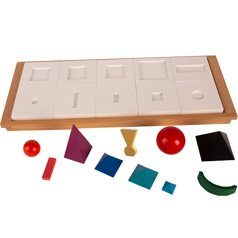 Wortartensymbole als 3D-Wortartenfiguren, Montessori-Material um die Wortarten zu lernen von Montessori-Shop