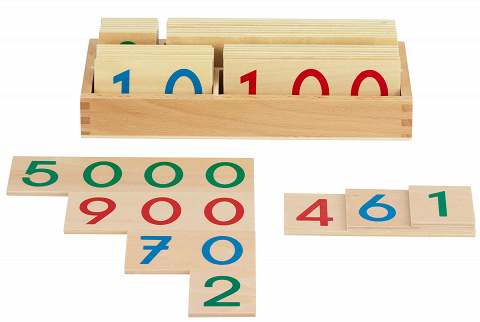 Zahlentafeln, Holz, Montessori-Material zur Zahlendarstellung in Stellenwertfarben Zahlentafeln, Holz, Montessori-Material zur Zahlendarstellung in Stellenwertfarben von Montessori-Shop