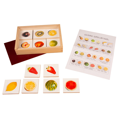 Zuordnungsspiel Obst, Obstsorten mit Montessori-Material entdecken von Montessori-Shop