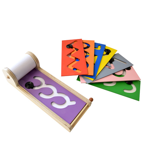 motivierende Montessori Schwungübungen, kindgerechte Schreibübungsmaschine für die Vorschule von Montessori-Shop