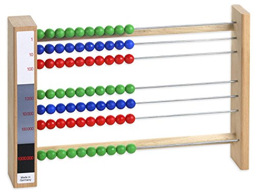 Großer Rechenrahmen bis 9999999 Montessori Abakus 7-stellig, Montessori Material Großer Rechenrahmen bis 9999999 Montessori Abakus 7-stellig, Montessori Material von MontessoriPlus