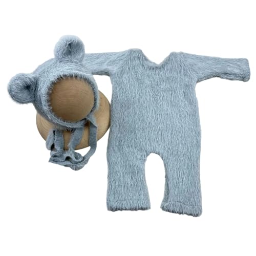 Montesy Baby-Kostüm, Kleidung, Bärenform, Outfit und Mütze, Set, Fotokleidung, Fotografie-Requisiten für Jungen, Mädchen, 0-2 Monate Montesy Baby-Kostüm, Kleidung, Bärenform, Outfit und Mütze, Set, Fotokleidung, Fotografie-Requisiten für Jungen, Mädchen, 0-2 Monate von Montesy