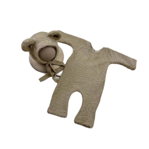 Montesy Baby-Kostüm, Kleidung, Bärenform, Outfit und Mütze, Set, Fotokleidung, Fotografie-Requisiten für Jungen, Mädchen, 0-2 Monate Montesy Baby-Kostüm, Kleidung, Bärenform, Outfit und Mütze, Set, Fotokleidung, Fotografie-Requisiten für Jungen, Mädchen, 0-2 Monate von Montesy