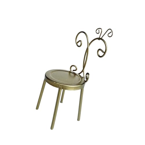Montesy Miniatur-Stuhl aus Eisen, Maßstab 1:12, antikes Design, Legierung, Puppenhäuser, Möbel für Puppenhäuser, Ausstellung und Sammlung Montesy Miniatur-Stuhl aus Eisen, Maßstab 1:12, antikes Design, Legierung, Puppenhäuser, Möbel für Puppenhäuser, Ausstellung und Sammlung von Montesy
