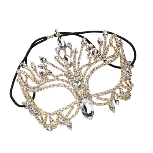 Strass-Maskerade, halbes Gesicht, Halloween-Kostüm, Zubehör für Männer und Frauen, Maskerade, Halloween, Cosplay Strass-Maskerade, halbes Gesicht, Halloween-Kostüm, Zubehör für Männer und Frauen, Maskerade, Halloween, Cosplay von Montesy