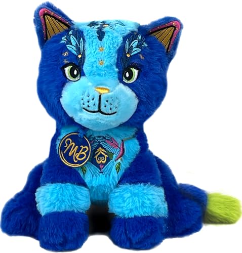 Monty Bojangles Offizielles Mitternachtsprinz-Katzen-Plüschtier (23 cm), bezauberndes Kuscheltier, mit maßgeschneidertem Kordelzugbeutel & schöner Geschenkkarte, Stofftier Teddy - Blau von Monty Bojangles