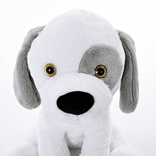 Monzana Plüschtier Kuscheltier Stofftier Hund XL 58 cm Groß Weiches Fell Kuschelig Halsband Weiß Plüschhund Stoffhund Spielzeug Monzana Plüschtier Kuscheltier Stofftier Hund XL 58 cm Groß Weiches Fell Kuschelig Halsband Weiß Plüschhund Stoffhund Spielzeug von Deuba