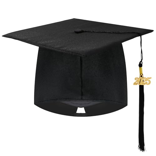 Moocuca 2024 Verbesserter Doktorhut mit Quasten, Schwarz Abschluss Hut, Bachelor Hut für die Abschlussfeier, Absolventenhut für Masterstudenten, Doktoranden und Bachelorstudenten Moocuca 2024 Verbesserter Doktorhut mit Quasten, Schwarz Abschluss Hut, Bachelor Hut für die Abschlussfeier, Absolventenhut für Masterstudenten, Doktoranden und Bachelorstudenten von Moocuca