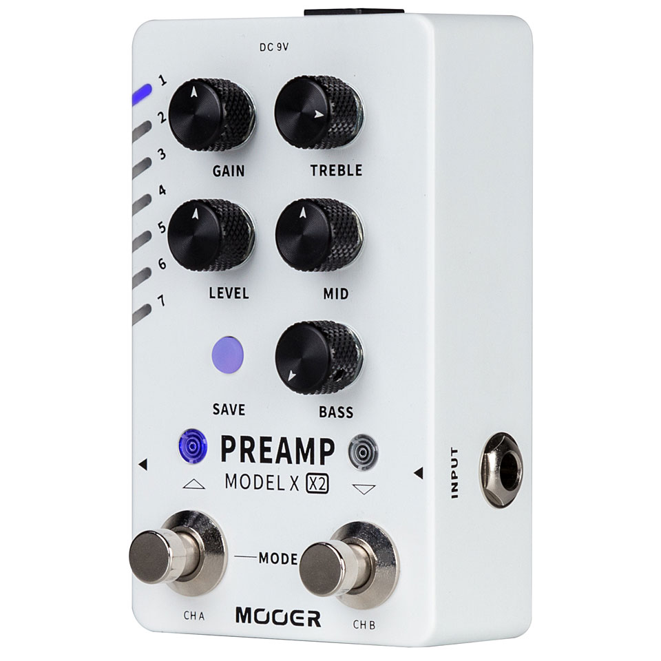 Mooer Preamp Model X2 - Dual-Channel Digital Preamp Effektgerät von Mooer
