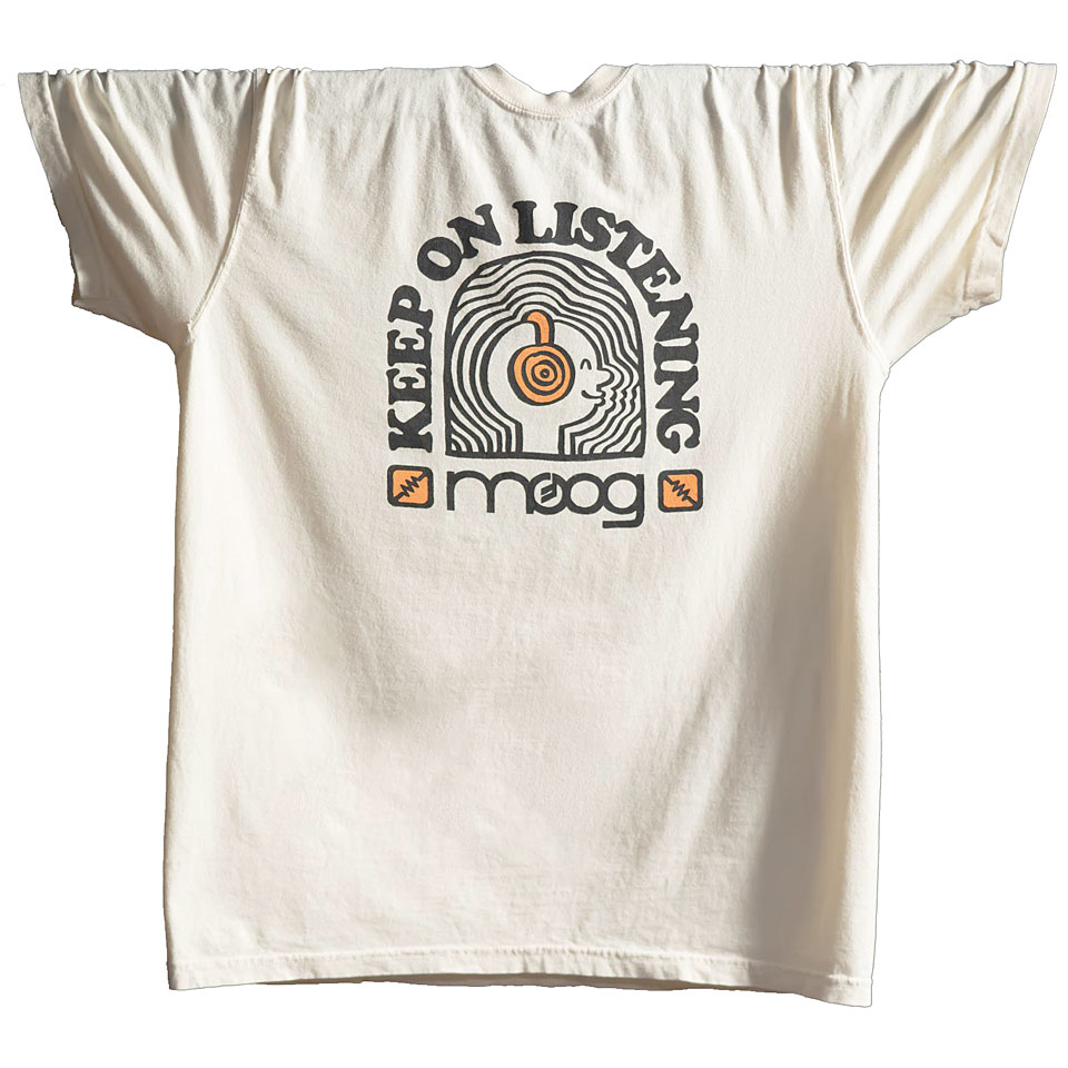 Moog Keep On Listening T-Shirt XL T-Shirt von Moog