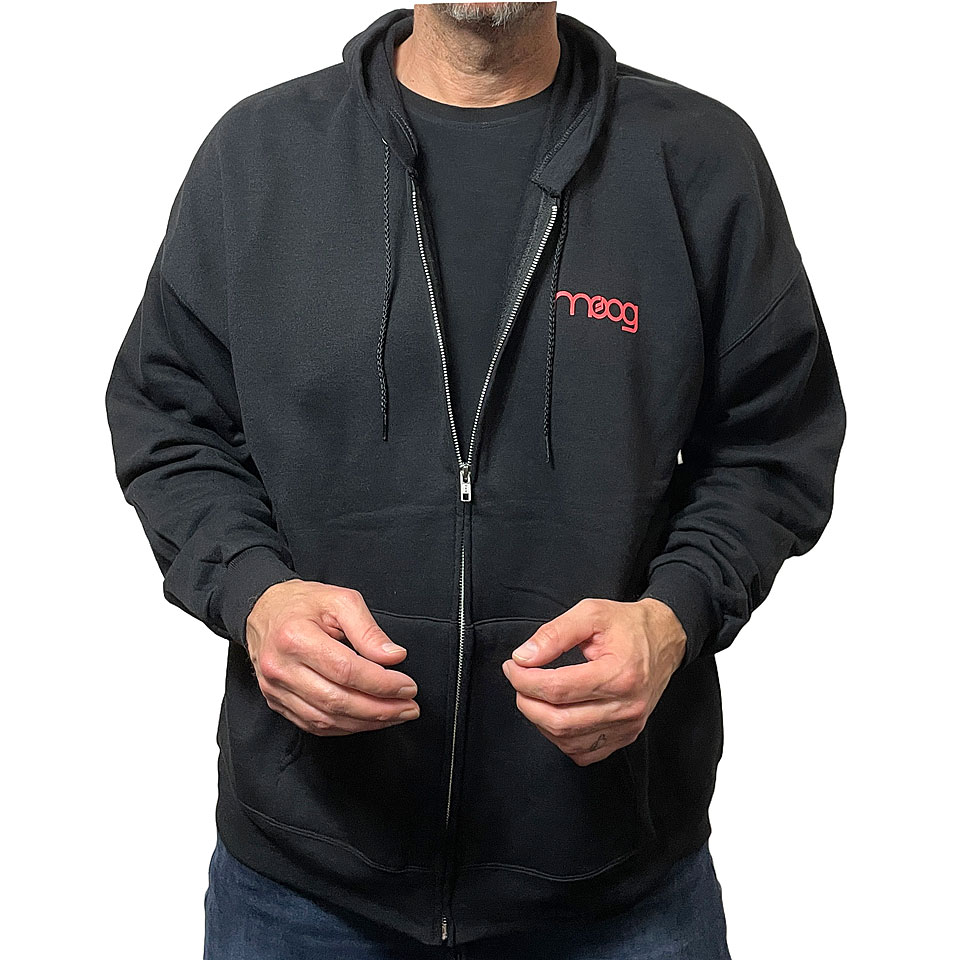 Moog Synthesize Love Zip Hoodie L Hood Zip von Moog