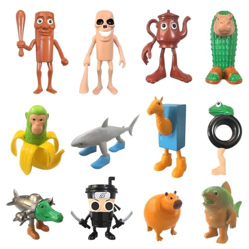 Moollyfox Italian Brainrot Figuren Set – Schreibtisch-Deko Figuren mit Tung Tung Tung Sahur, Tralalero Tralala, Bombardino Crocodilo – Lustige 3D-Sammelfiguren für Büro, Regal & Geschenkidee Moollyfox Italian Brainrot Figuren Set – Schreibtisch-Deko Figuren mit Tung Tung Tung Sahur, Tralalero Tralala, Bombardino Crocodilo – Lustige 3D-Sammelfiguren für Büro, Regal & Geschenkidee von Moollyfox