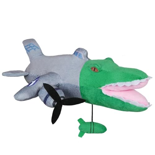 Moollyfox Italian Brainrot Kuscheltier - Tung Tung Tung Sahur Plüschtier, Bombardiro Crocodilo Plushie, Soft Stuffed Animal Plush Toy, Lustiges Geschenk für Kinder & Erwachsene von Moollyfox