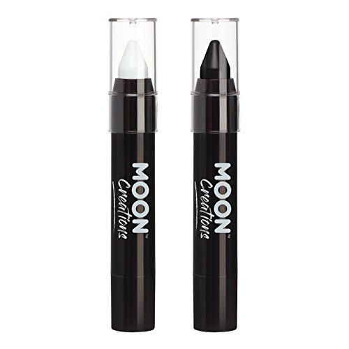 Körper-/Gesichtsfarbstifte Crayon Set Gesichts- und Körper-Makeup von Moon Creations - 3.5g - Monochrome-Set Körper-/Gesichtsfarbstifte Crayon Set Gesichts- und Körper-Makeup von Moon Creations - 3.5g - Monochrome-Set von Moon Creations