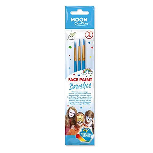 Moon Creations - Gesichtsbemalung Pinselset (Blau) von Moon Creations