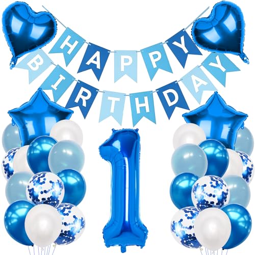 1. Geburtstagsdeko Junge, Luftballon 1. Geburtstag Blau, Ballon 1 Deko zum Geburtstag, 1. Geburtstag Dekoration, 1 Jahr Geburtstagsdeko Blau, Luftballon 1 Geburtstag für Jungen 1 Jahr Deko 1. Geburtstagsdeko Junge, Luftballon 1. Geburtstag Blau, Ballon 1 Deko zum Geburtstag, 1. Geburtstag Dekoration, 1 Jahr Geburtstagsdeko Blau, Luftballon 1 Geburtstag für Jungen 1 Jahr Deko von Moorle
