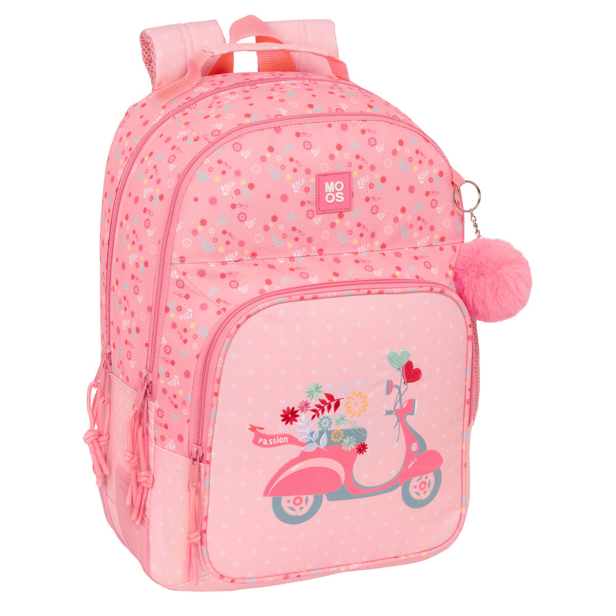 Schulrucksack Moos Passion Bunt 32 x 42 x 15 cm Schulrucksack Moos Passion Bunt 32 x 42 x 15 cm von Moos