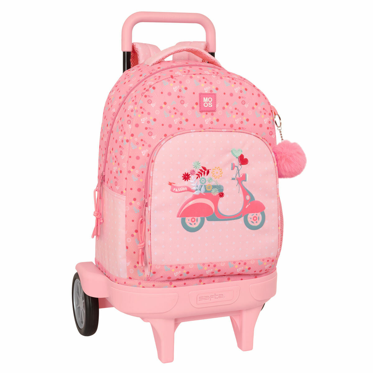 Schulrucksack mit Rädern Moos Passion Bunt 33 x 45 x 22 cm Schulrucksack mit Rädern Moos Passion Bunt 33 x 45 x 22 cm von Moos