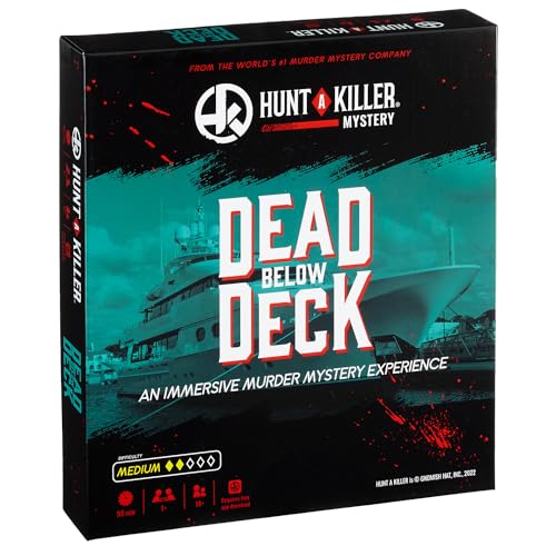 Hunt A Killer Mystery Dead Under Deck An Immersive Murder Mystery Game Use The Realistic Evidence and documents to Catch The mörder 1 to 5 Players Age 14+ von Moose Games