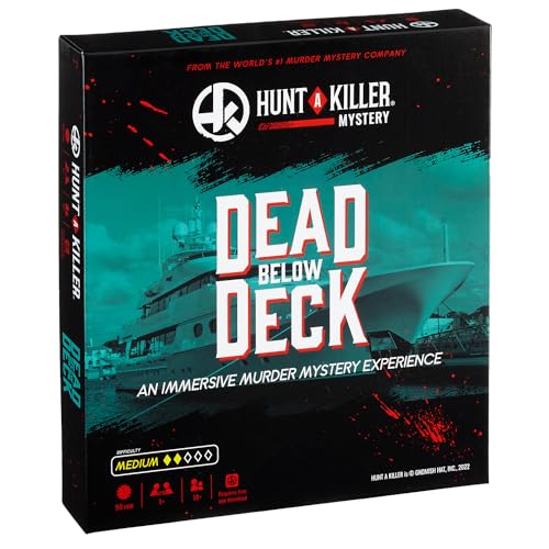 Hunt A Killer Mystery Dead Under Deck An Immersive Murder Mystery Game Use The Realistic Evidence and documents to Catch The mörder 1 to 5 Players Age 14+ von Moose Toys