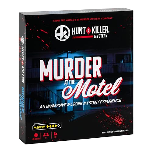 Jage einen Killer Mystery Murder IM Motel EIN immersives Murder Mystery Game Verwenden Sie die realistischen Beweise und Dokumente, um den Mörder zu fangen. 1 bis 5 Spieler ab 14 Jahren von Moose Games